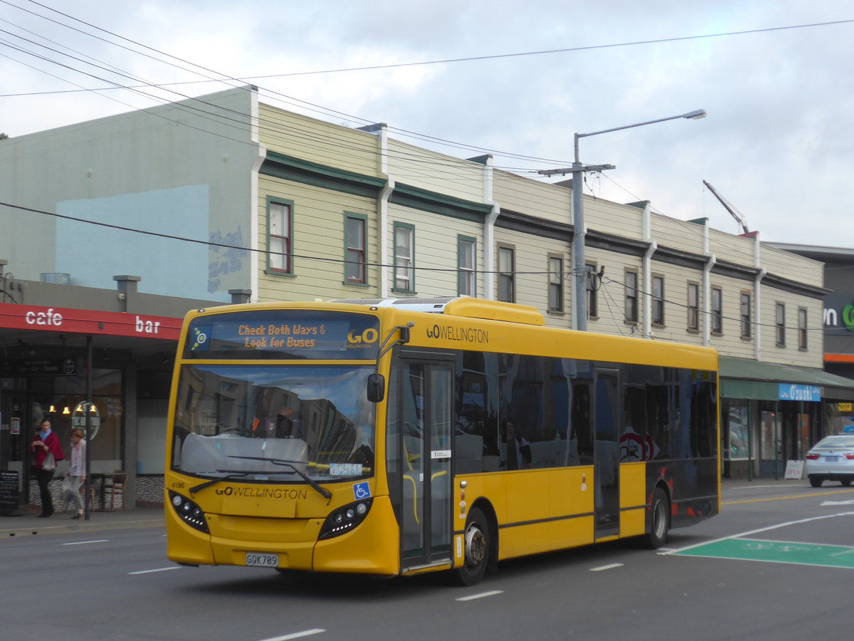 (191'581) - GO Wellington - Nr. 4186/GQK709 - Alexander Dennis/KiwiBus am 27. April 2018 in Wellington, Spital