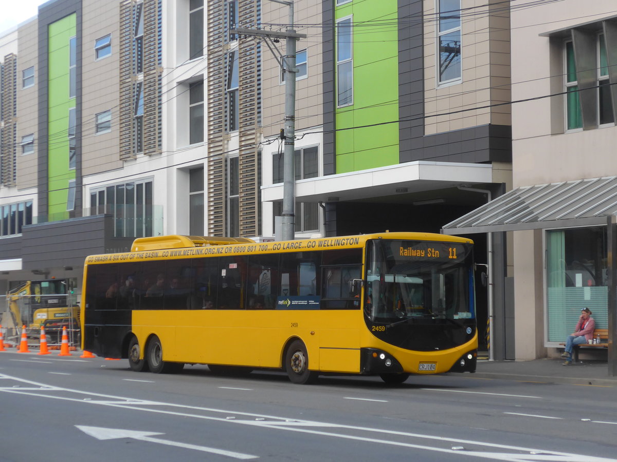 (191'582) - GO Wellington - Nr. 2459/CRJ104 - MAN/Designline am 27. April 2018 in Wellington, Spital