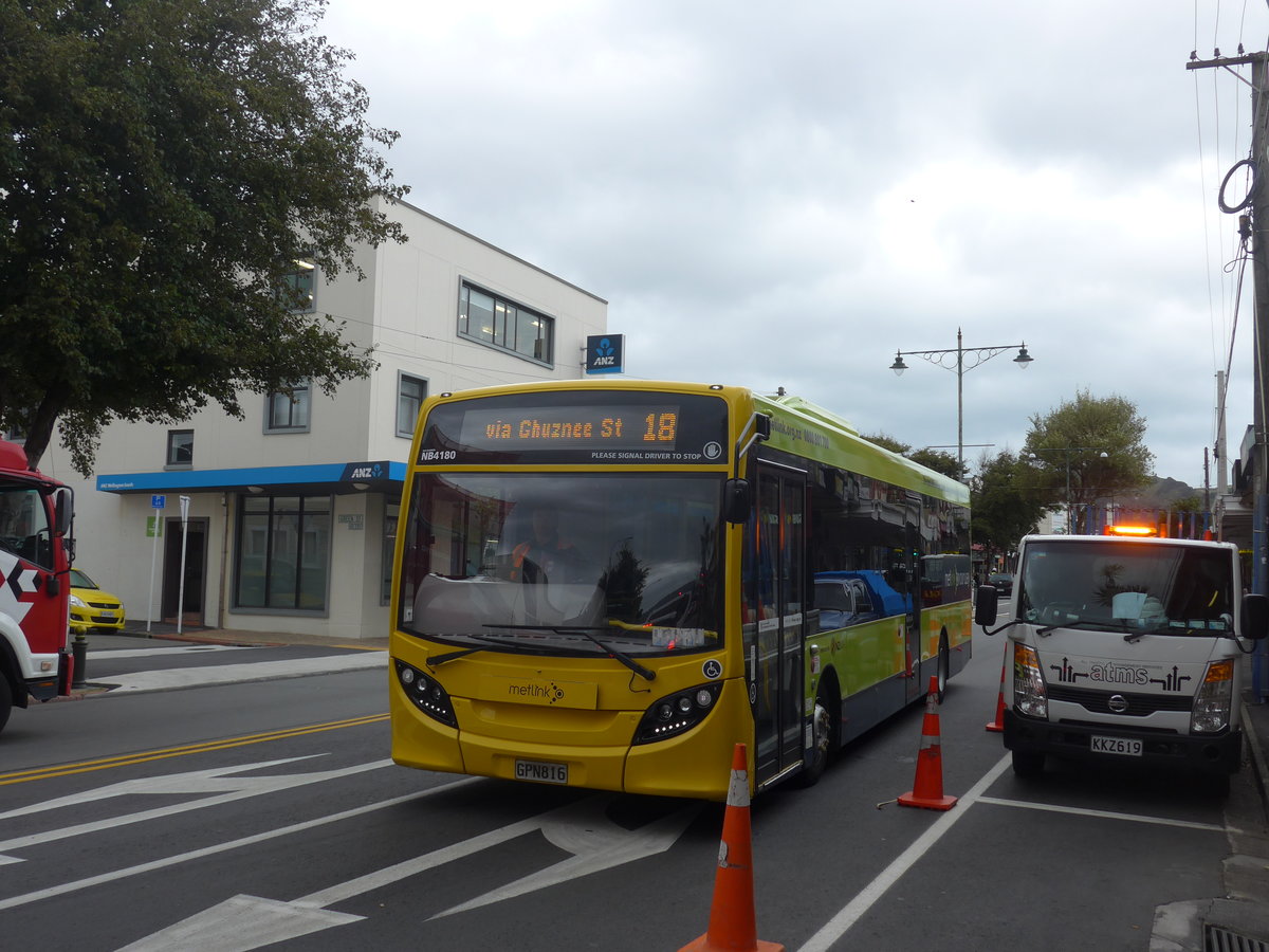 (191'685) - GO Wellington - Nr. 4180/GPN816 - Alexander Dennis/KiwiBus am 27. April 2018 in Wellington