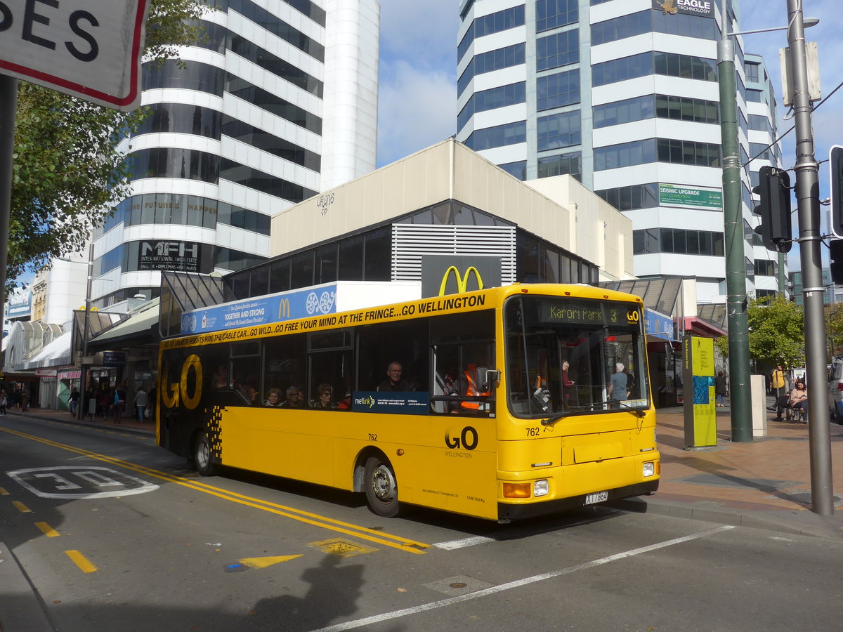 (191'727) - GO Wellington - Nr. 762/XT7864 - MAN/Designline am 27. April 2018 in Wellington