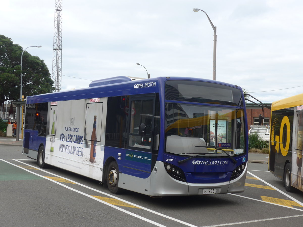 (191'750) - GO Wellington - Nr. 4131/GJR36 - Alexander Dennis/KiwiBus am 27. April 2018 beim Bahnhof Wellington