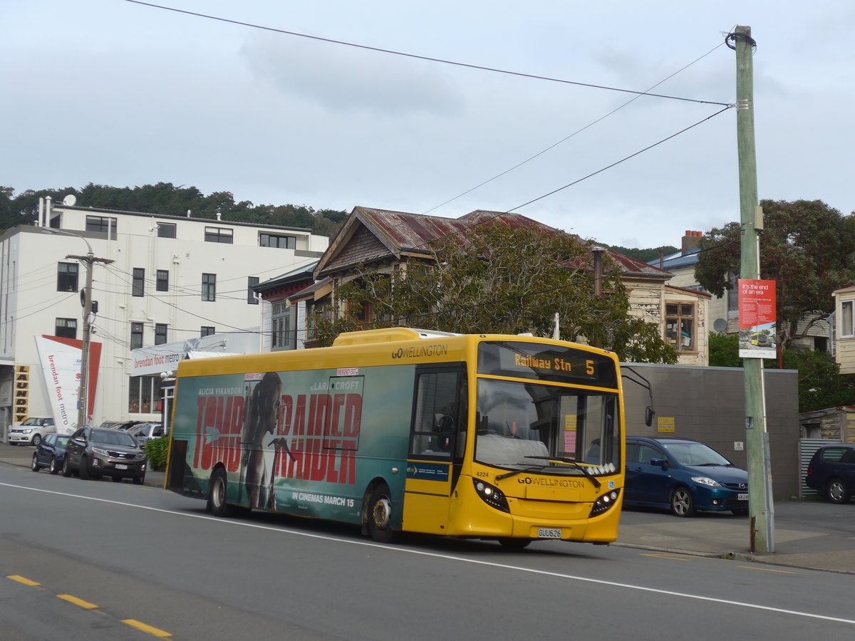 (191'774) - GO Wellington - Nr. 4224/GUU626 - Alexander Dennis/KiwiBus am 27. April 2018 in Wellington