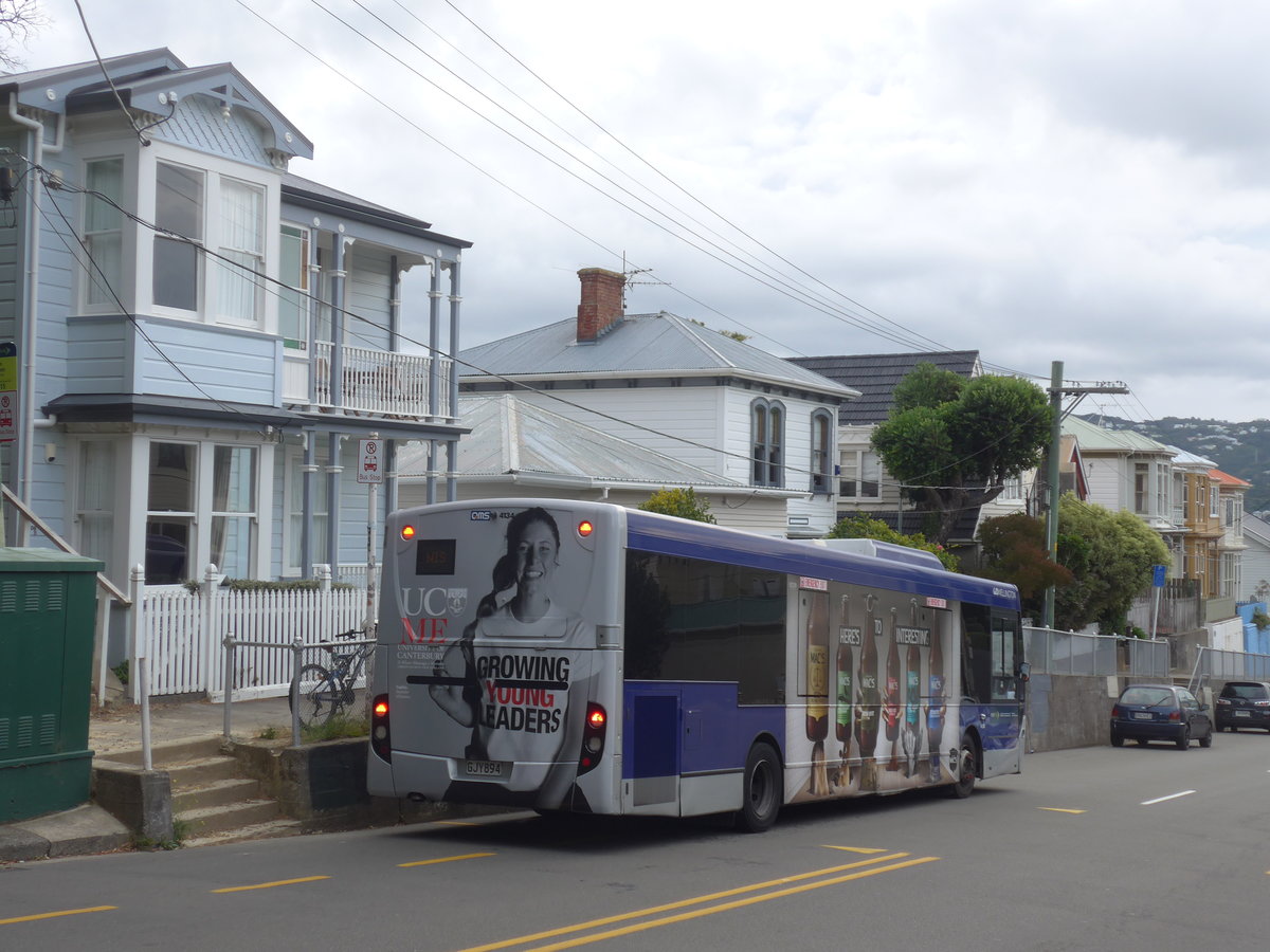 (191'803) - GO Wellington - Nr. 4134/GJY894 - Alexander Dennis/KiwiBus am 27. April 2018 in Wellington, Hataitai Bus Tunnel