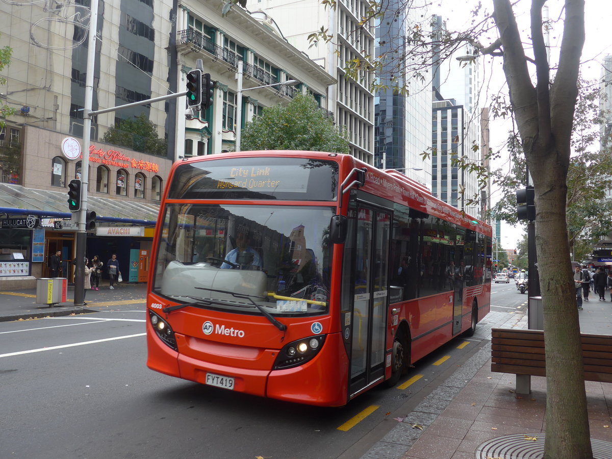 (192'032) - AT Metro, Auckland - Nr. 4003/FYT419 - Alexander Dennis/KiwiBus am 30. April 2018 in Auckland