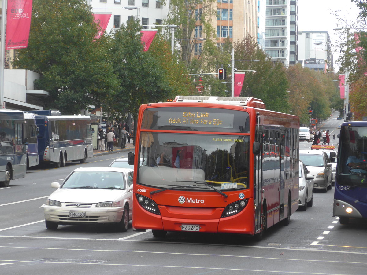 (192'043) - AT Metro, Auckland - Nr. 4005/FZG243 - Alexander Dennis/KiwiBus am 30. April 2018 in Auckland