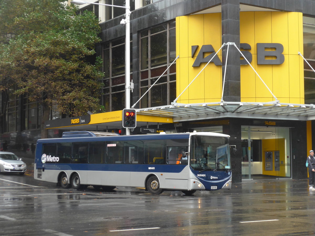 (192'074) - AT Metro, Auckland - Nr. NB1401/GEK98 - MAN/Designline am 30. April 2018 in Auckland