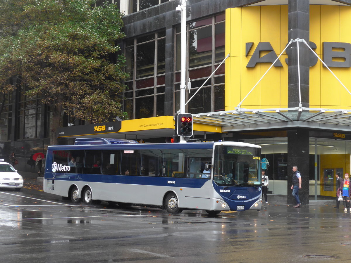 (192'076) - AT Metro, Auckland - Nr. NB1430/BJY870 - MAN/Designline am 30. April 2018 in Auckland