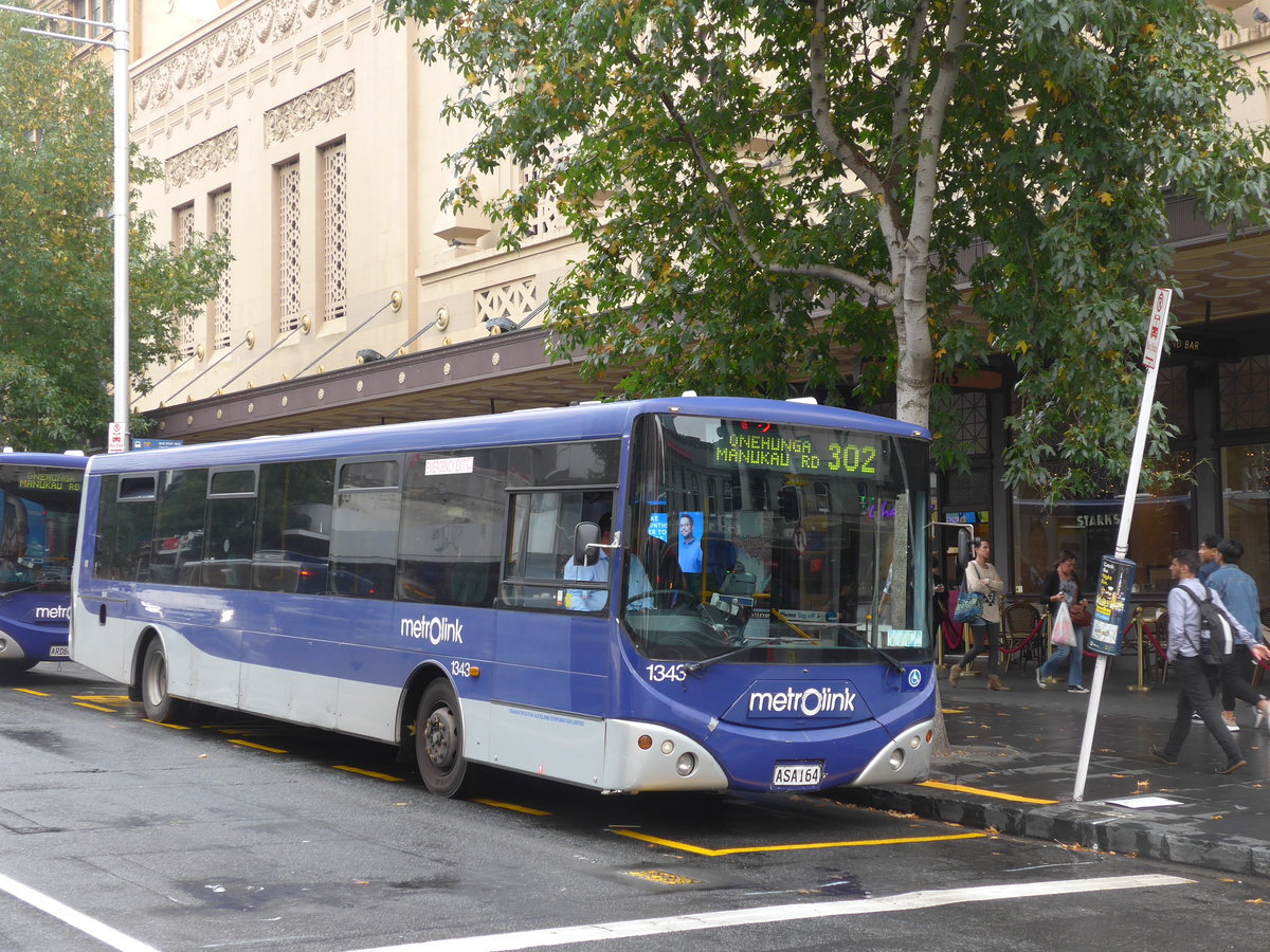 (192'126) - Metrolink, Auckland - Nr. 1343/ASA164 - MAN/Designline am 30. April 2018 in Auckland