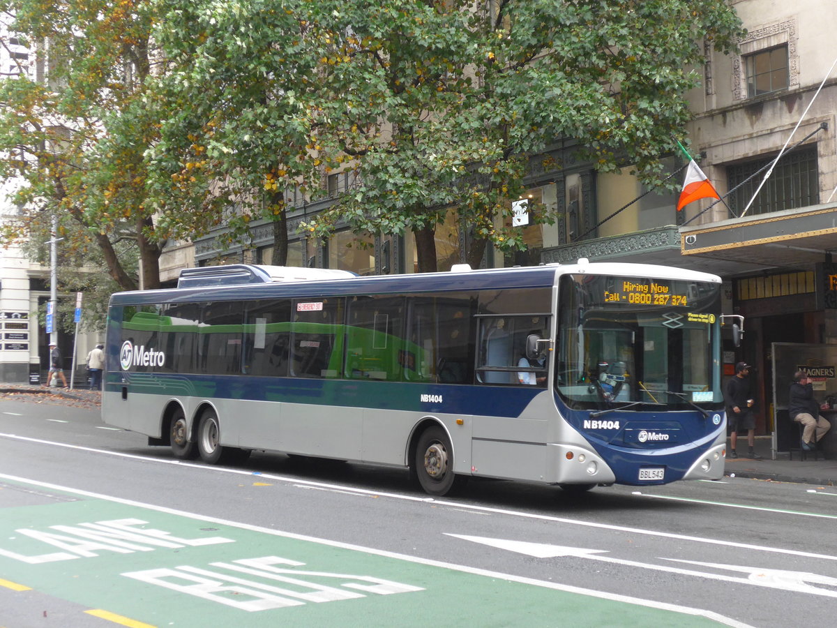 (192'129) - AT Metro, Auckland - Nr. NB1404/BBL543 - MAN/Designline am 30. April 2018 in Auckland