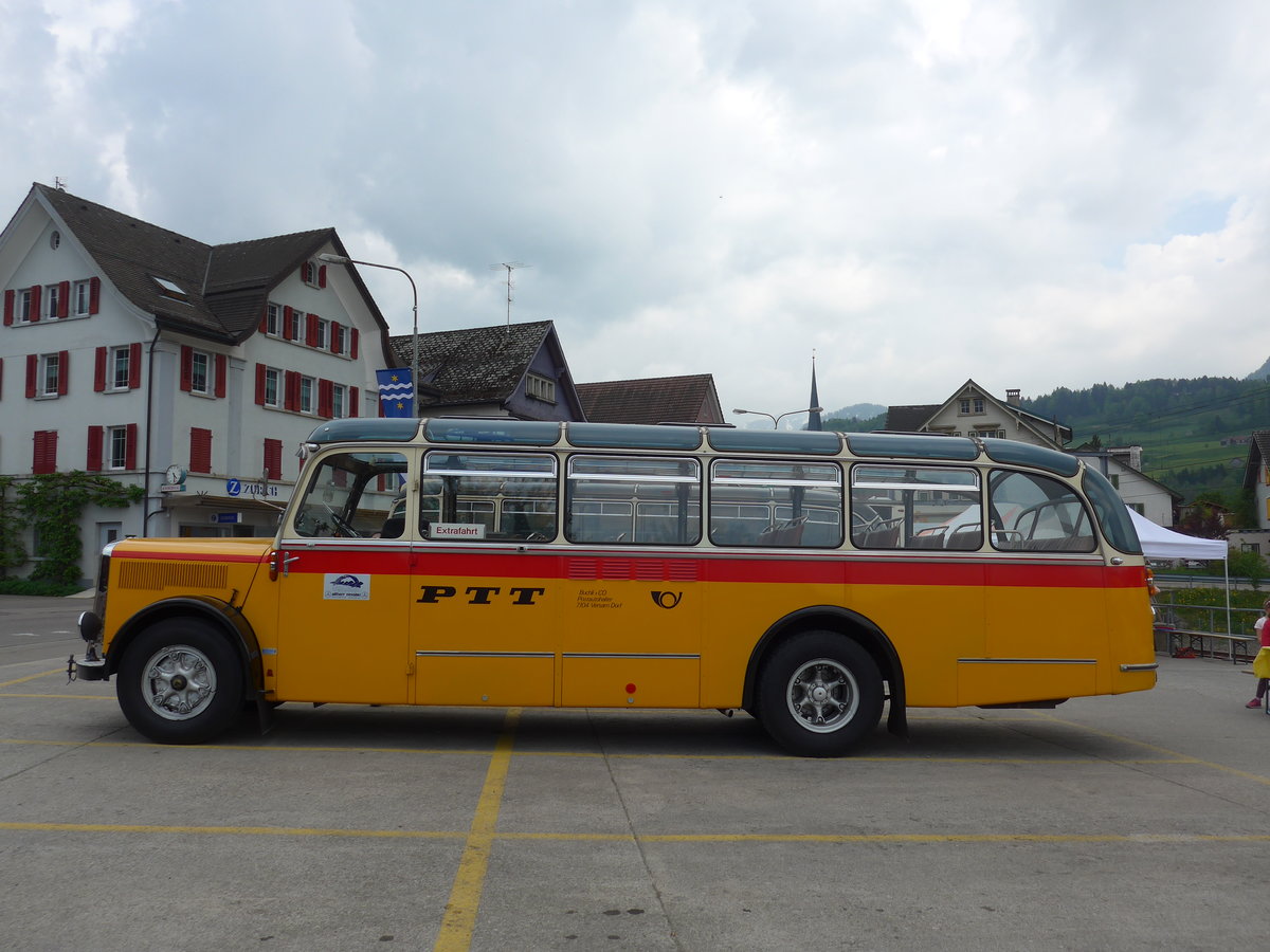 (192'768) - Altherr, Nesslau - SG 51'474 - Saurer/Tscher (ex Buchli, Versam) am 5. Mai 2018 in Nesslau, Hauptstrasse