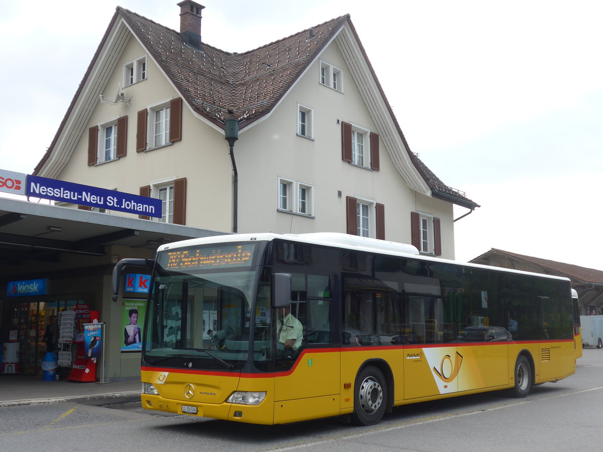 (192'789) - PostAuto Ostschweiz - SG 356'506 - Mercedes (ex Schmidt, Oberbren) am 5. Mai 2018 beim Bahnhof Nesslau-Neu St. Johann