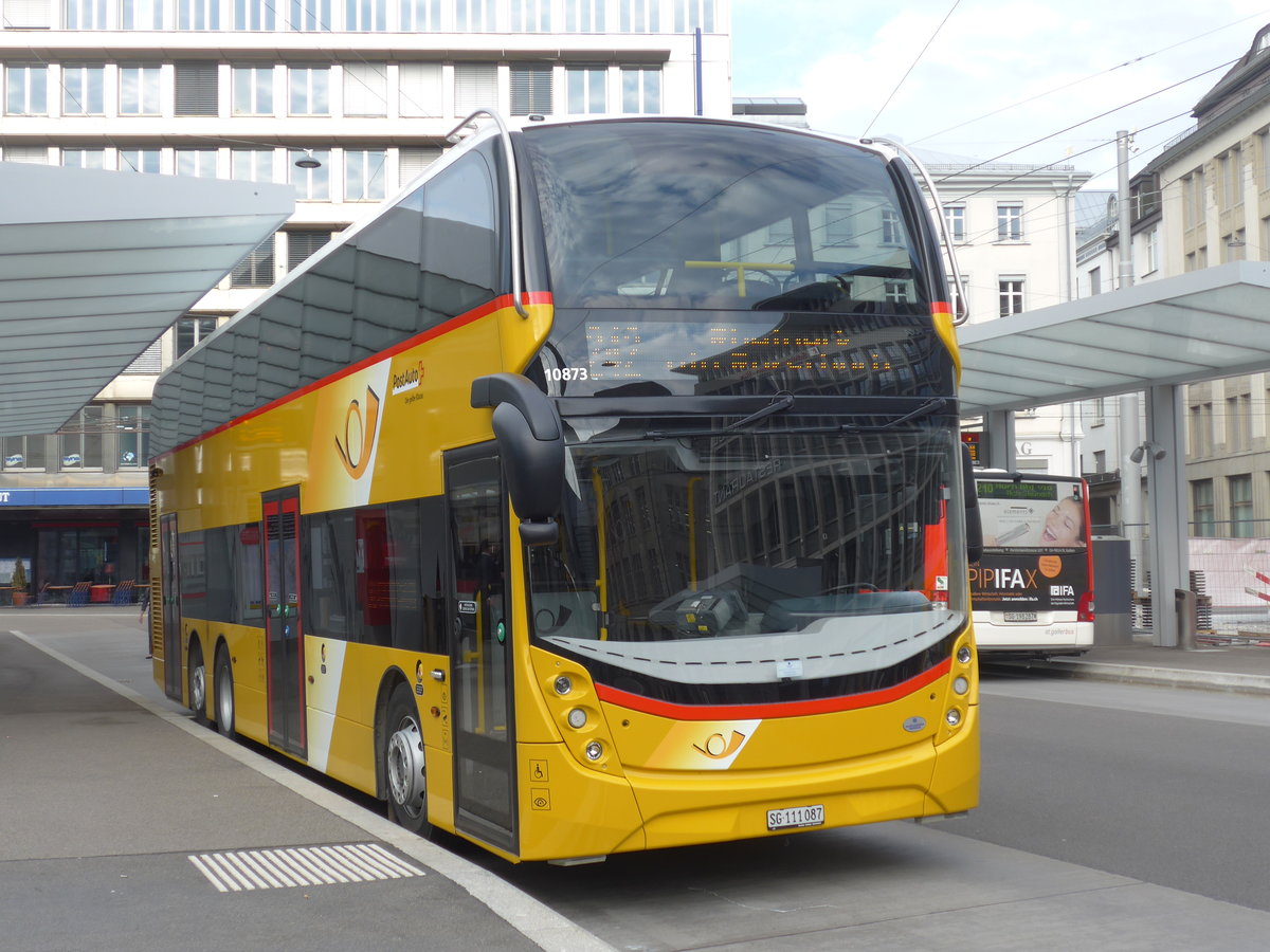 (192'800) - Schwizer, Goldach - SG 111'087 - Alexander Dennis am 5. Mai 2018 beim Bahnhof St. Gallen