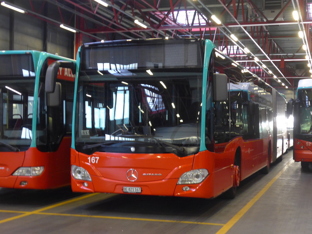 (192'829) - VB Biel - Nr. 167/BE 821'167 - Mercedes am 6. Mai 2018 in Biel, Depot