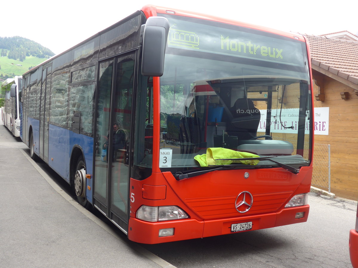 (193'303) - Lathion, Sion - Nr. 5/VS 24'726 - Mercedes (ex Chrisma, St. Moritz Nr. 1) am 21. Mai 2018 beim Bahnhof Chteau-d'Oex