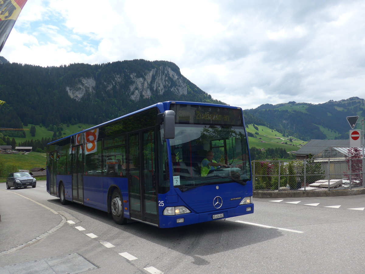 (193'308) - Lathion, Sion - Nr. 25/VS 404'042 - Mercedes (ex VZO Grningen Nr. 14) am 21. Mai 2018 in Chteau-d'Oex, Bahnhofstrasse