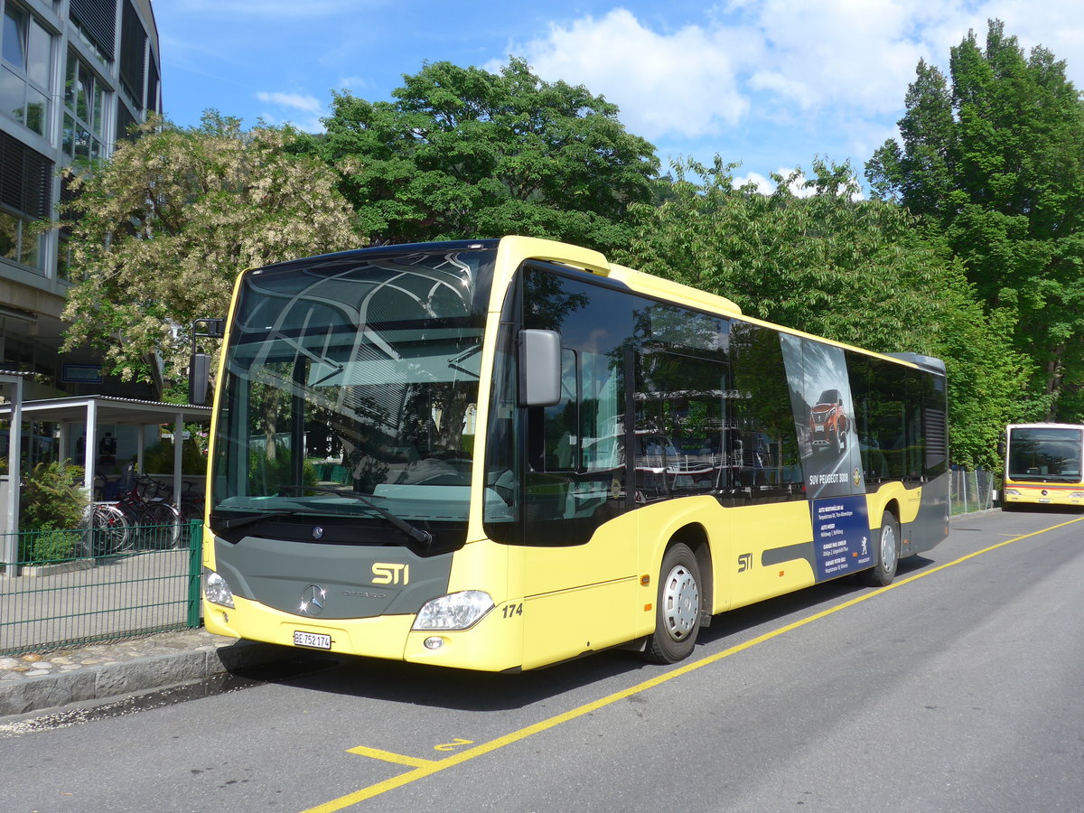 (193'339) - STI Thun - Nr. 174/BE 752'174 - Mercedes am 21. Mai 2018 bei der Schifflndte Thun