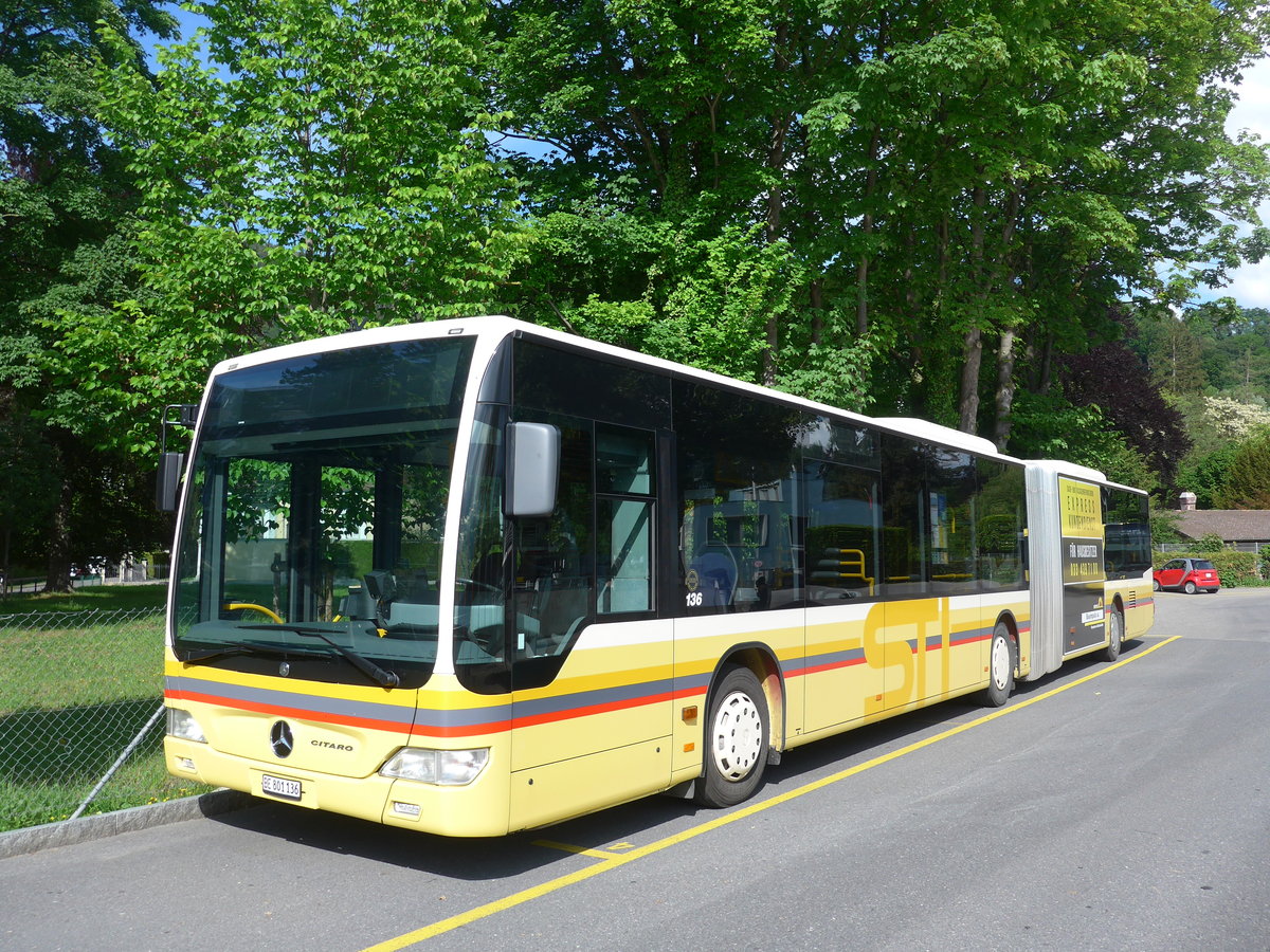 (193'340) - STI Thun - Nr. 136/BE 801'136 - Mercedes am 21. Mai 2018 bei der Schifflndte Thun