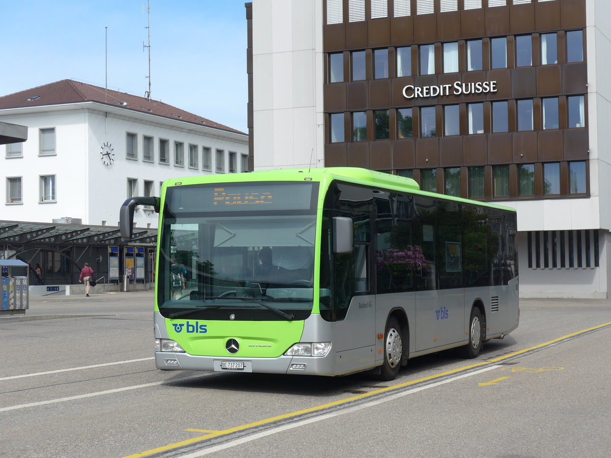 (193'750) - Busland, Burgdorf - Nr. 207/BE 737'207 - Mercedes am 3. Juni 2018 beim Bahnhof Burgdorf