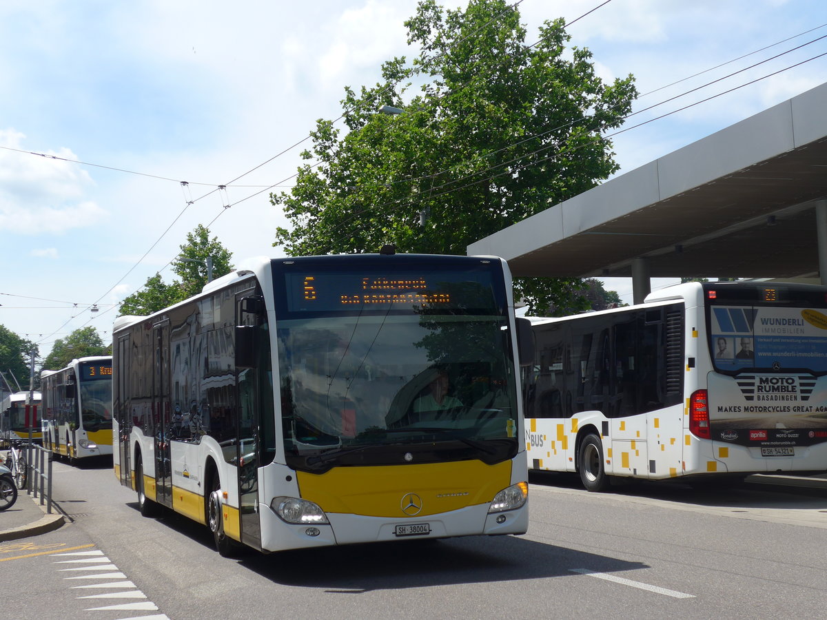 (193'923) - VBSH Schaffhausen - Nr. 4/SH 38'004 - Mercedes am 10. Juni 2018 beim Bahnhof Schaffhausen