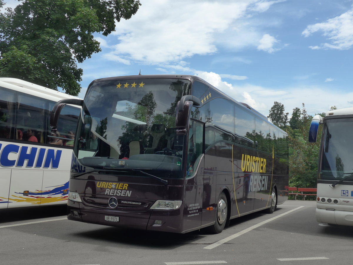 (193'981) - Uristier-Reisen, Seedorf - UR 9171 - Mercedes am 10. Juni 2018 in Neuhausen, Rheinfall