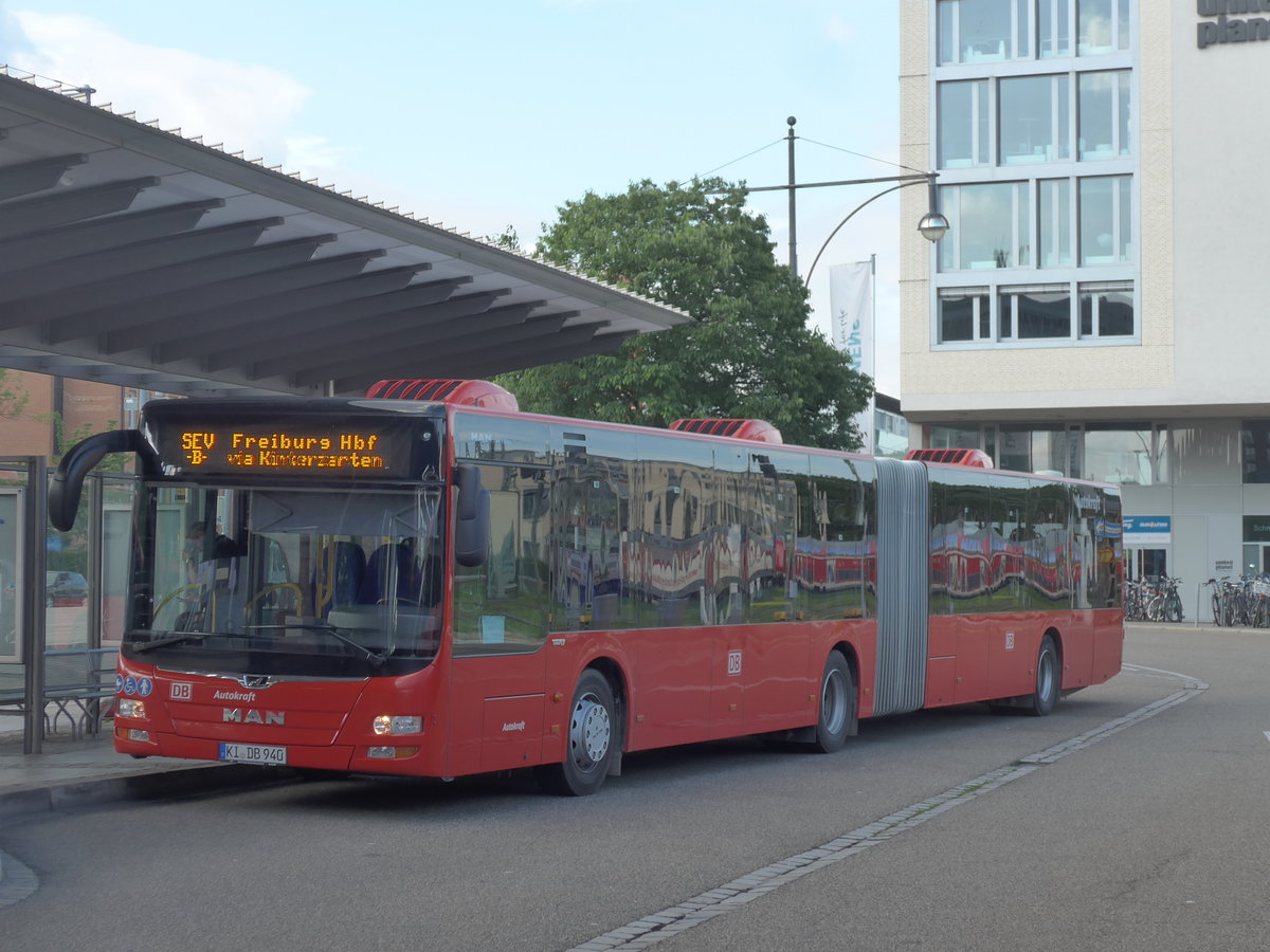 (194'107) - Autokraft, Kiel - KI-DB 940 - MAN am 18. Juni 2018 beim Bahnhof Freiburg