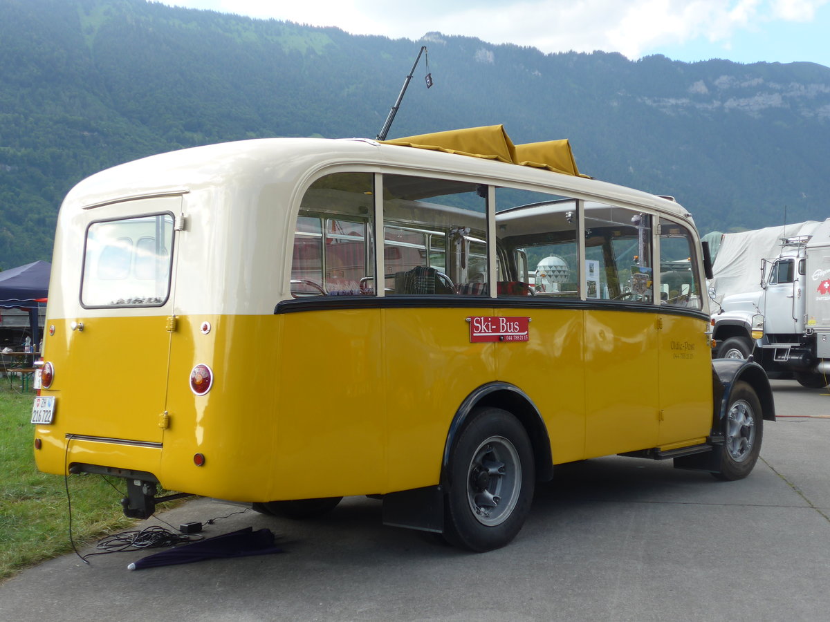 (194'316) - Moser, Schnenberg - ZH 216'722 - Berna/Hess (ex Barenco, Faido) am 23. Juni 2018 in Interlaken, Flugplatz