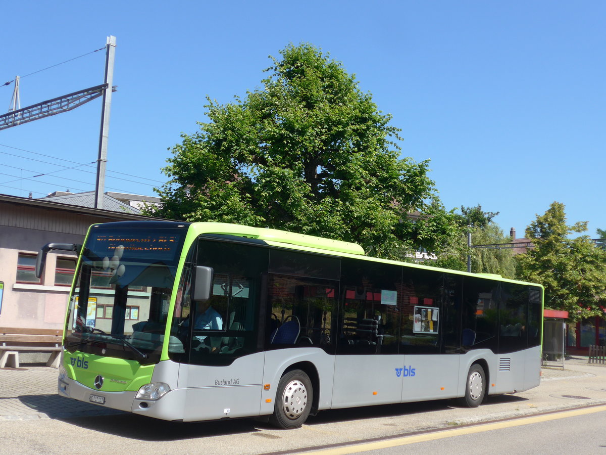 (194'487) - Busland, Burgdorf - Nr. 107/BE 737'107 - Mercedes am 1. Juli 2018 beim Bahnhof Grosshchstetten