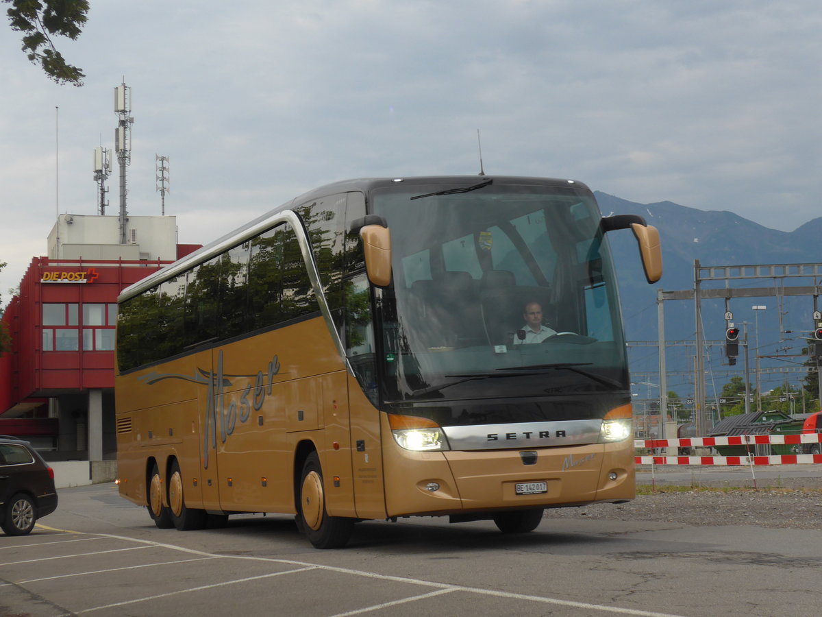 (194'519) - Moser, Teuffenthal - BE 142'017 - Setra am 5. Juli 2018 in Thun, Rosenau