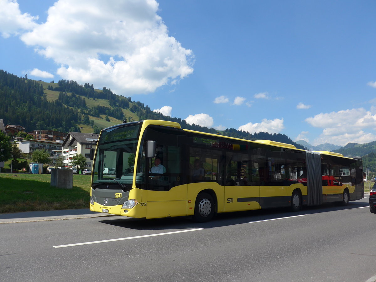 (194'720) - STI Thun - Nr. 172/BE 752'172 - Mercedes am 9. Juli 2018 in Zweisimmen, Thunstrasse