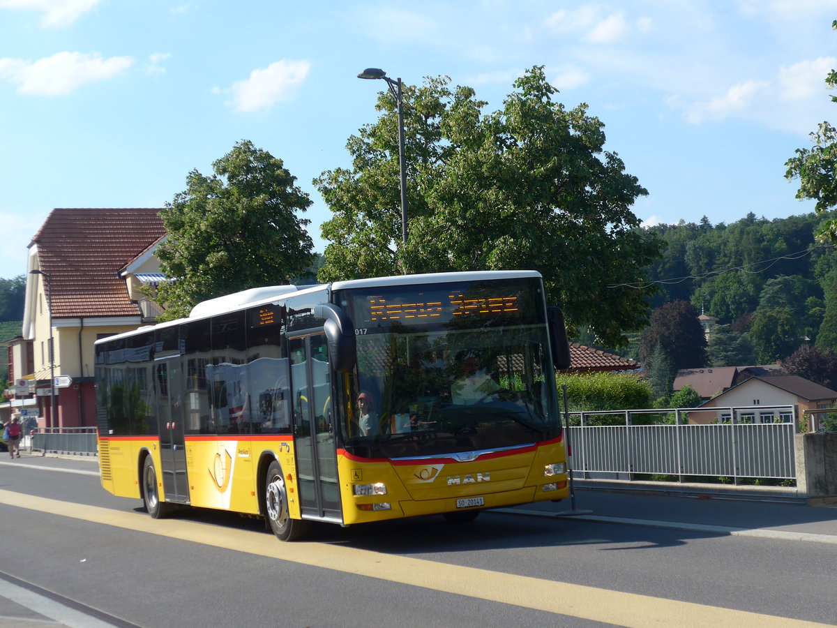 (194'741) - Steiner, Messen - SO 20'141 - MAN am 9. Juli 2018 beim Bahnhof Spiez