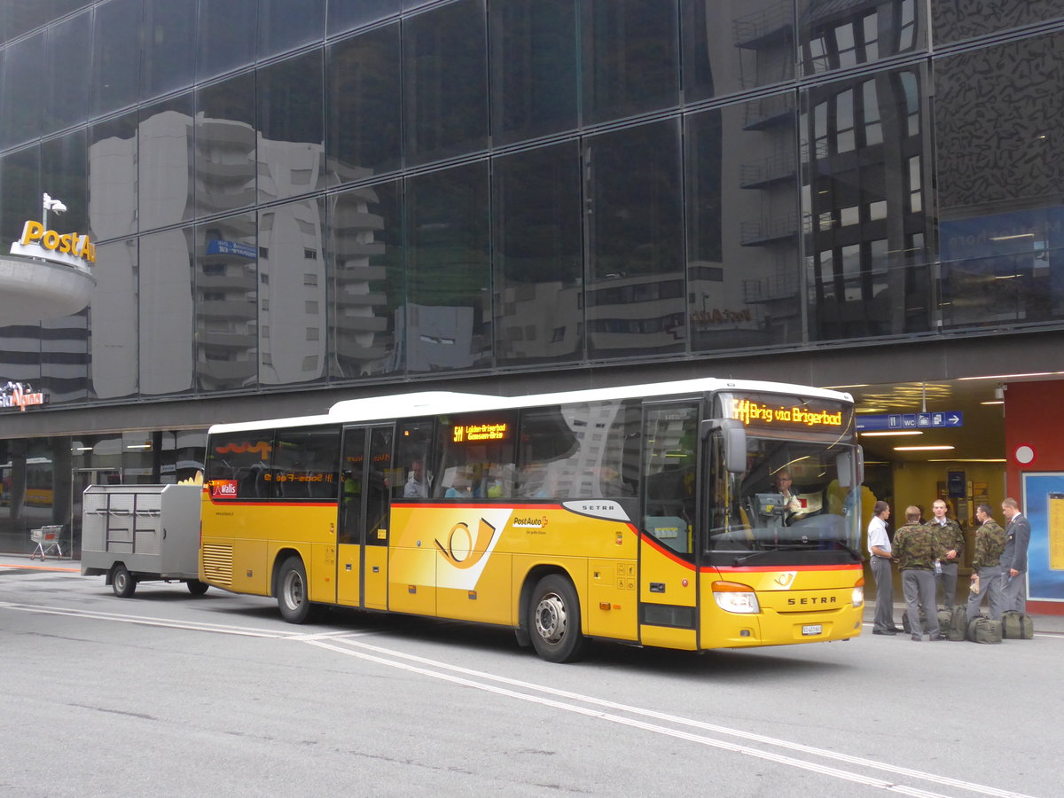 (194'903) - PostAuto Wallis - VS 403'663 - Setra am 21. Juli 2018 beim Bahnhof Visp