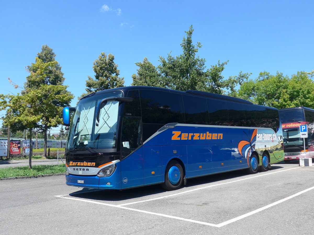 (195'187) - Zerzuben, Visp-Eyholz - Nr. 15/VS 99'500 - Setra am 26. Juli 2018 in Thun, Seestrasse