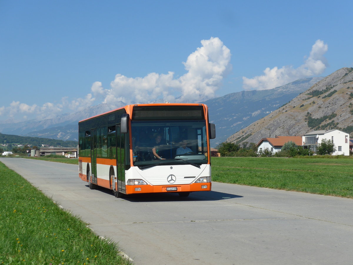 (196'006) - Ruffiner, Turtmann - VS 449'199 - Mercedes (ex Regiobus, Gossau) am 19. August 2018 in Turtmann, Flugplatz