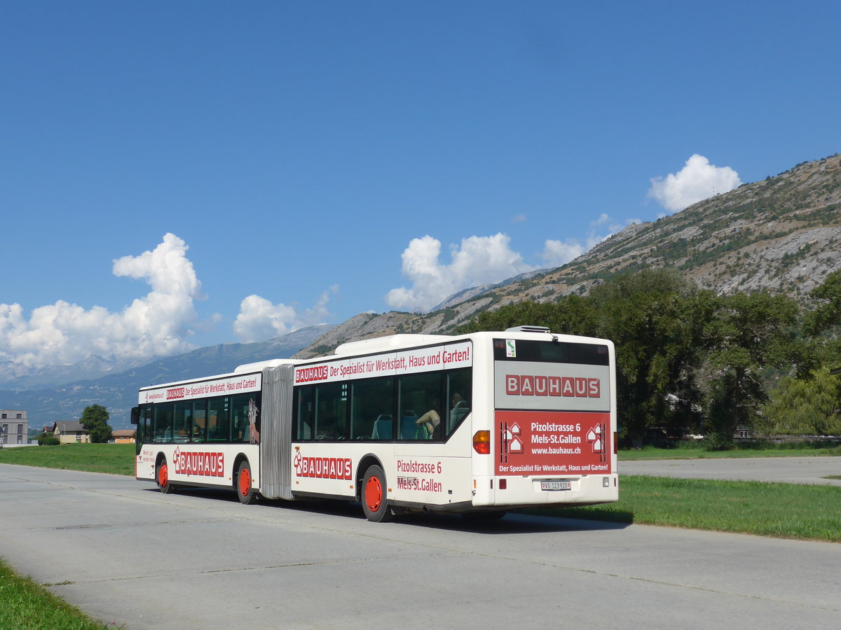 (196'031) - Ruffiner, Turtmann - Nr. 15/VS 123'920 - Mercedes (ex AS Engi Nr. 15; ex SBC Chur Nr. 52; ex SBC Chur Nr. 29; ex ARL Viganello Nr. 23; ex TPL Lugano Nr. 28) am 19. August 2018 in Turtmann, Flugplatz