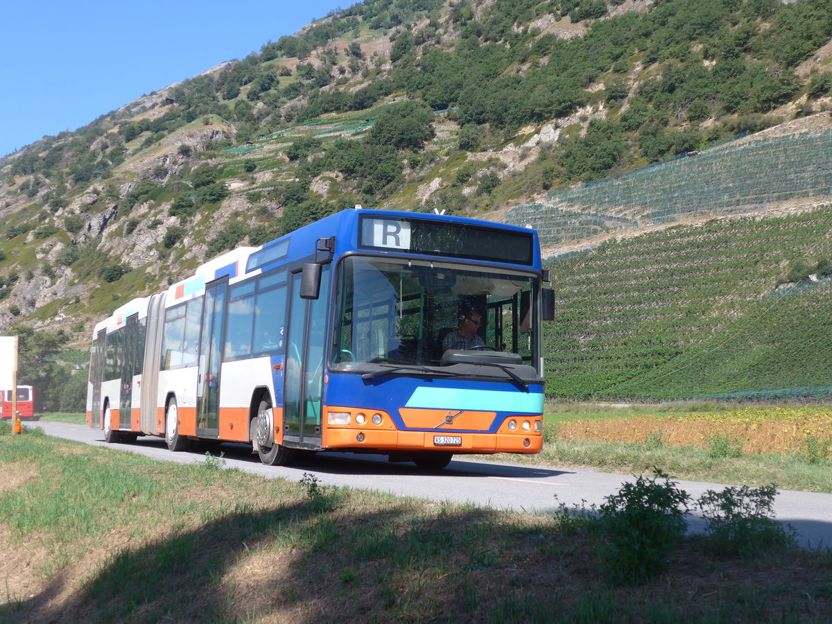 (196'037) - Ruffiner, Turtmann - VS 320'725 - Volvo (ex Globe-Limo, Genve Nr. 354; ex TPG Genve Nr. 354) am 19. August 2018 in Gampel, Open-Air