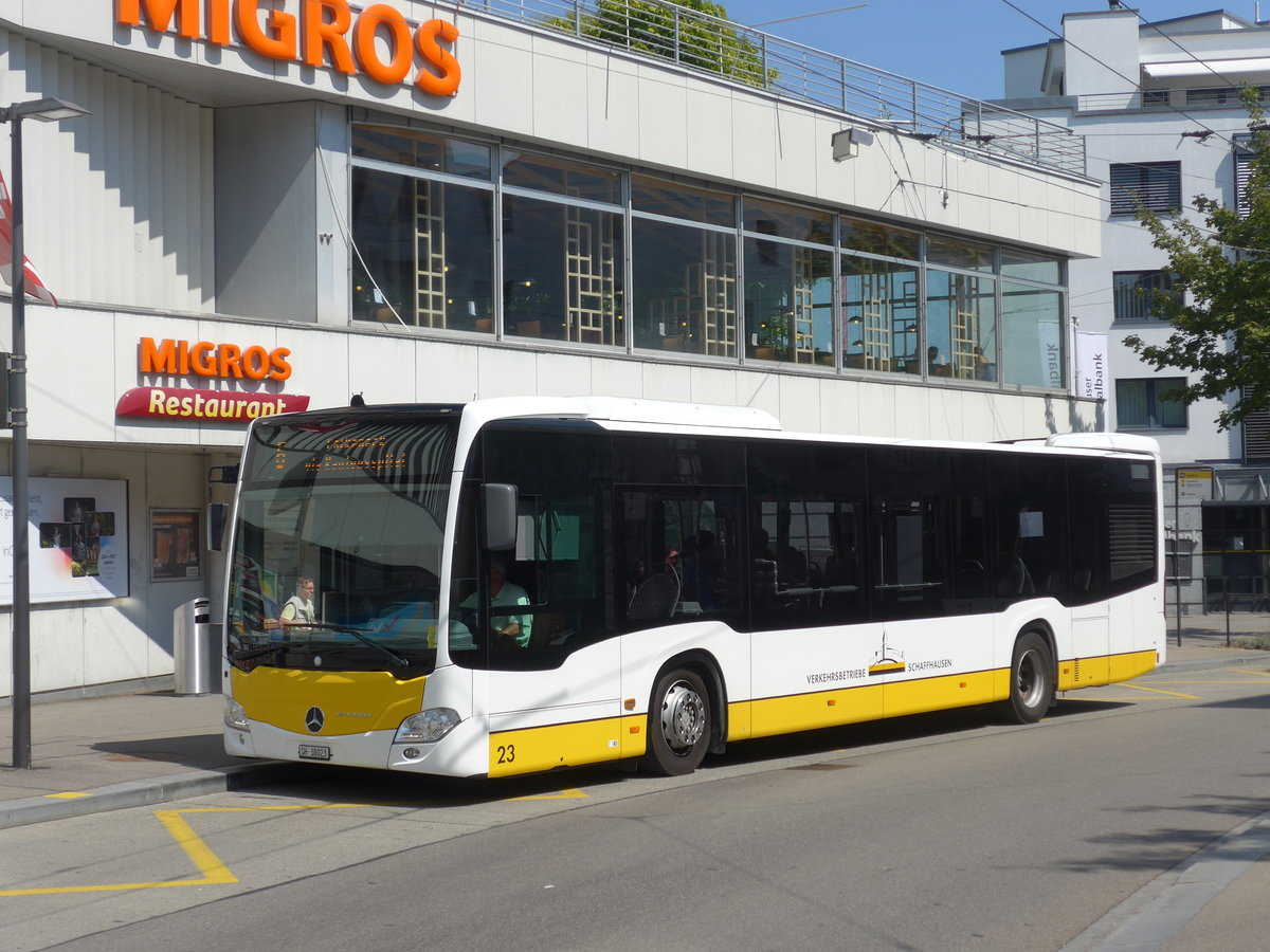 (196'103) - VBSH Schaffhausen - Nr. 23/SH 38'023 - Mercedes am 20. August 2018 in Neuhausen, Zentrum