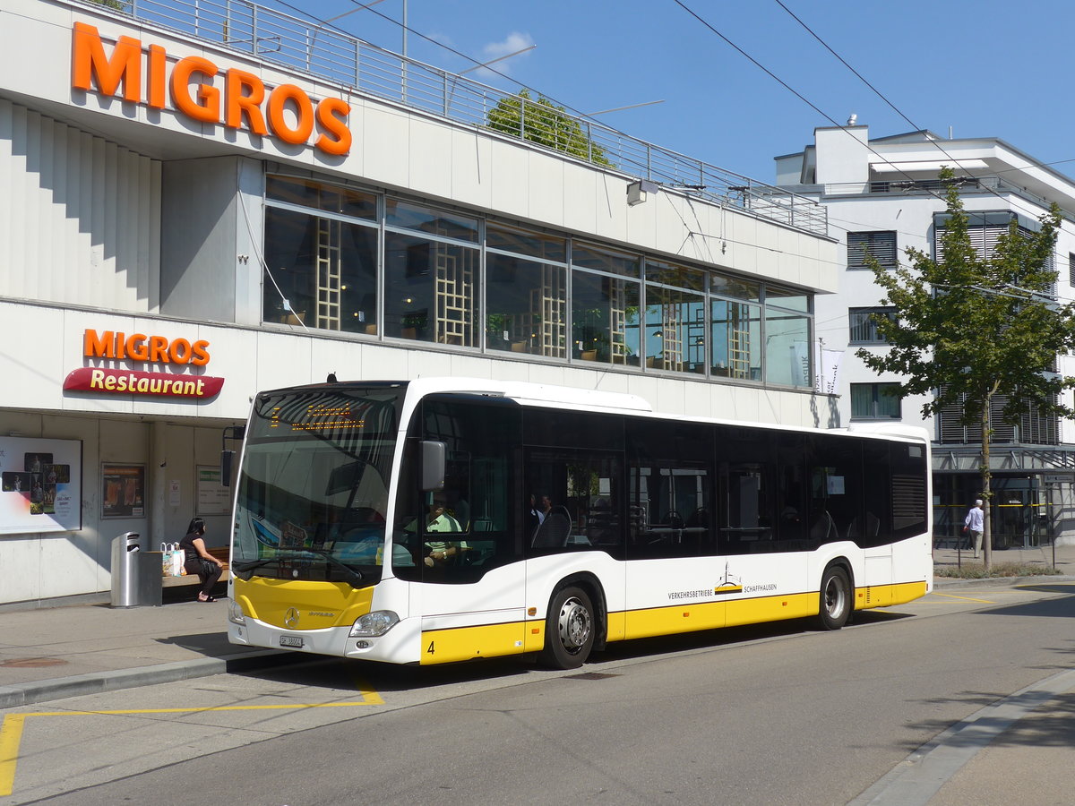 (196'112) - VBSH Schaffhausen - Nr. 4/SH 38'004 - Mercedes am 20. August 2018 in Neuhausen, Zentrum