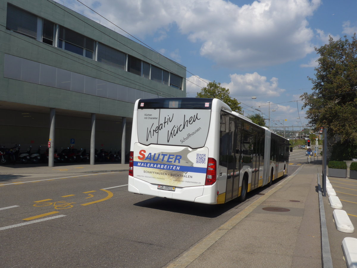 (196'133) - VBSH Schaffhausen - Nr. 13/SH 38'013 - Mercedes am 20. August 2018 beim Bahnhof Schaffhausen