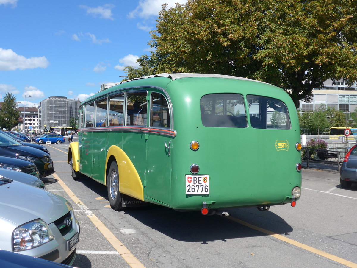 (196'205) - STI Thun - Nr. 15/BE 26'776 - Saurer/Gangloff (ex AvH Heimenschwand Nr. 5) am 26. August 2018 in Thun, CarTerminal