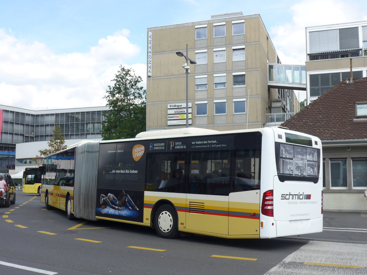 (196'233) - STI Thun - Nr. 134/BE 801'134 - Mercedes am 29. August 2018 beim Bahnhof Thun