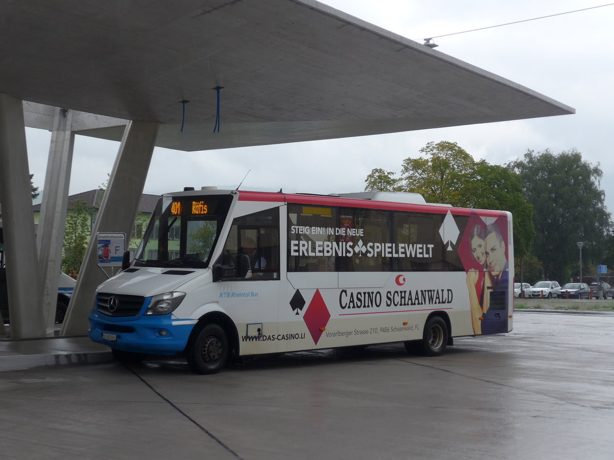 (196'318) - RTB Altsttten - Nr. 24/SG 392'941 - Mercedes/Kutsenits am 1. September 2018 beim Bahnhof Buchs