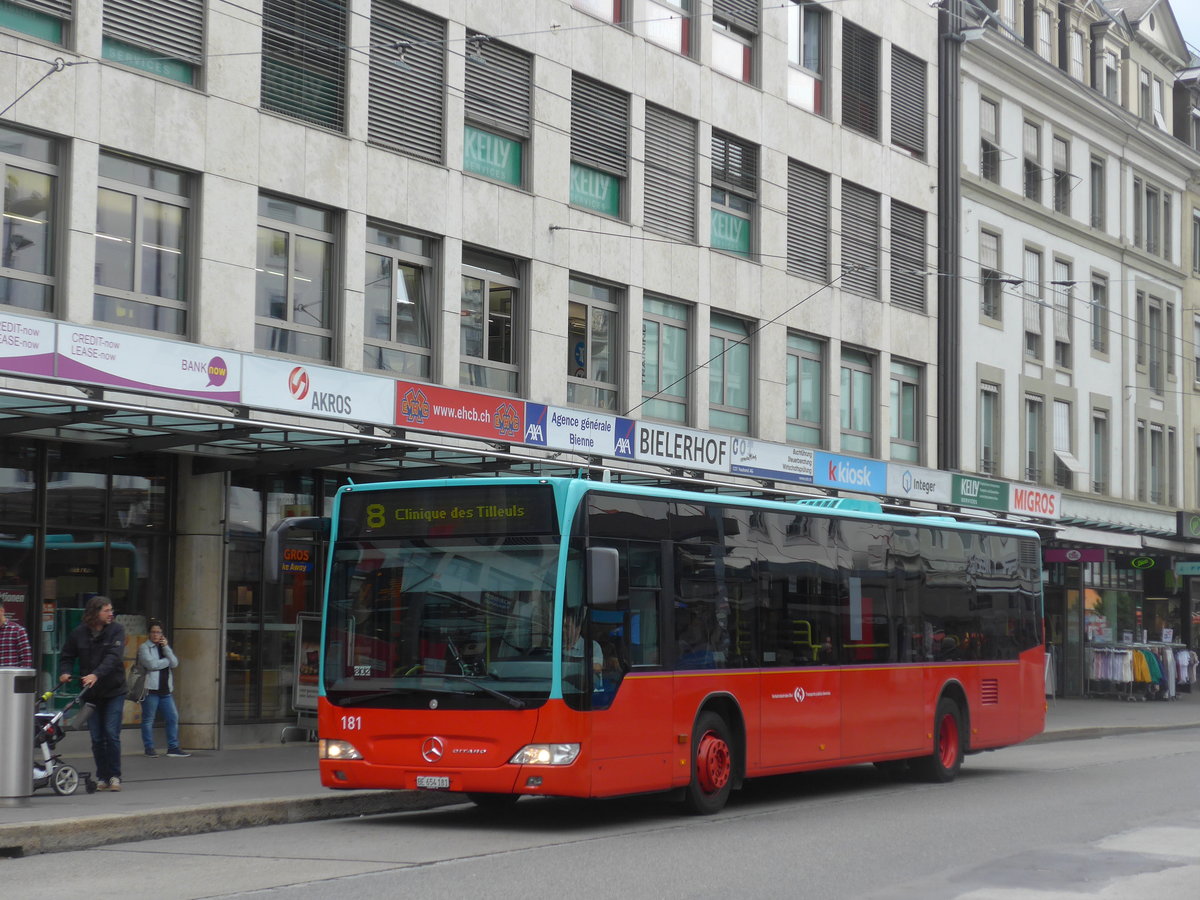 (196'501) - VB Biel - Nr. 181/BE 654'181 - Mercedes am 3. September 2018 in Biel, Guisanplatz