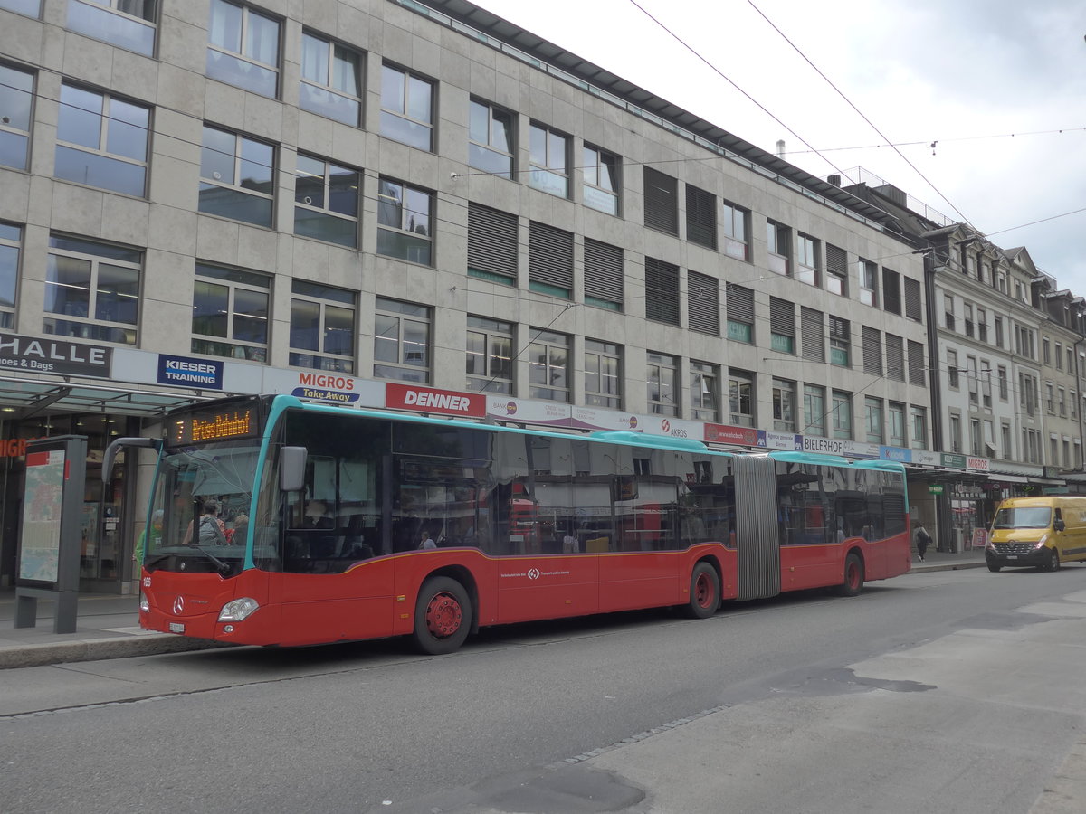 (196'510) - VB Biel - Nr. 166/BE 821'166 - Mercedes am 3. September 2018 in Biel, Guisanplatz