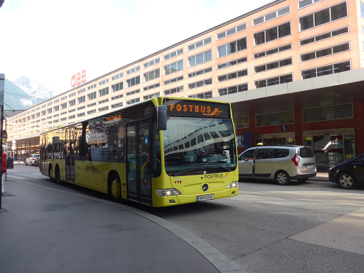 (196'706) - PostBus - BD 13'349 - Mercedes am 10. September 2018 beim Bahnhof Innsbruck