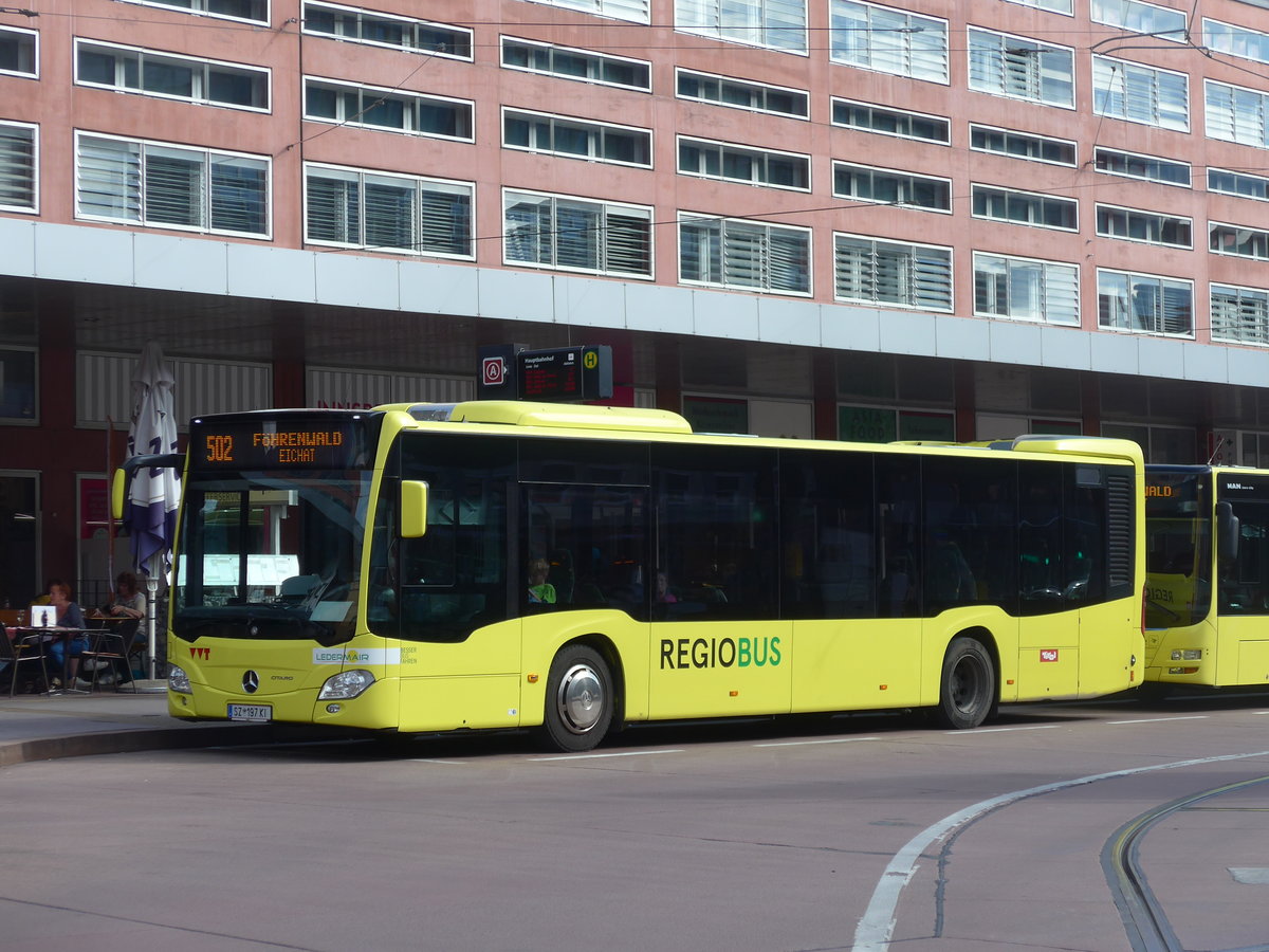 (196'712) - Ledermair, Schwaz - SZ 197 KI - Mercedes am 10. September 2018 beim Bahnhof Innsbruck