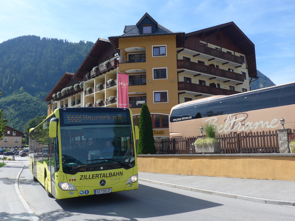 (196'776) - ZVB Jenbach - SZ 122 ZP - Mercedes am 11. September 2018 in Pertisau, Hotel Post