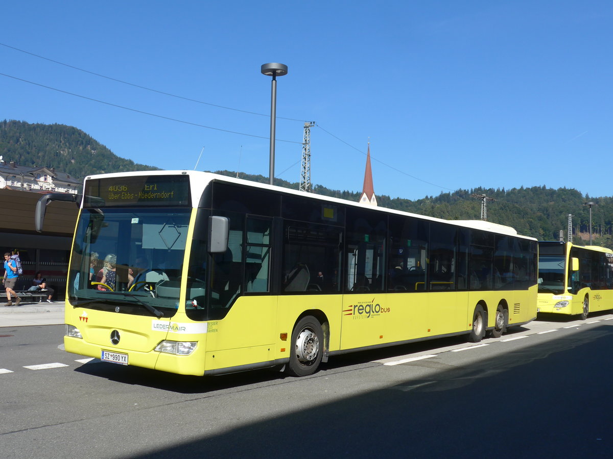 (196'926) - Ledermair, Schwaz - SZ 990 YX - Mercedes am 12. September 2018 beim Bahnhof Kufstein