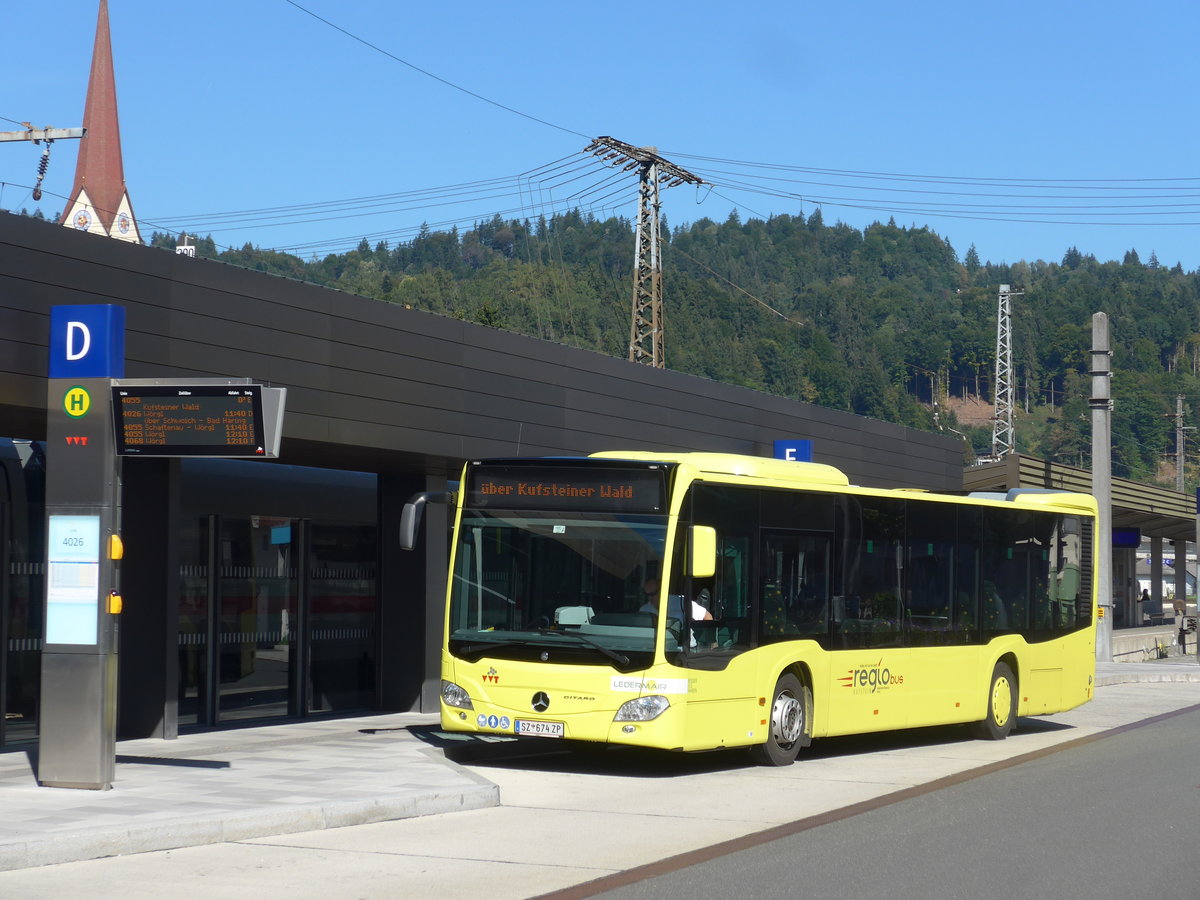 (196'931) - Ledermair, Schwaz - SZ 674 ZP - Mercedes am 12. September 2018 beim Bahnhof Kufstein