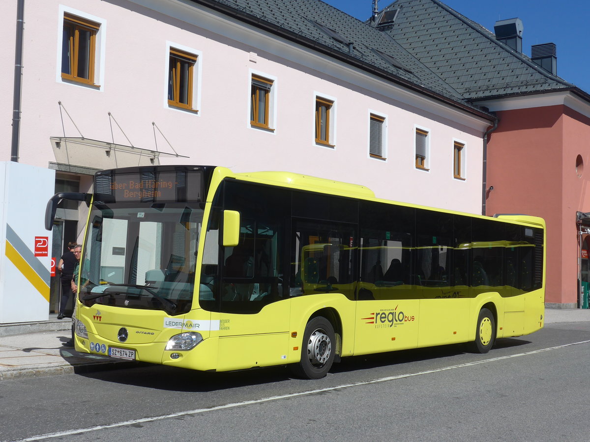 (196'957) - Ledermair, Schwaz - SZ 674 ZP - Mercedes am 12. September 2018 beim Bahnhof Wrgl