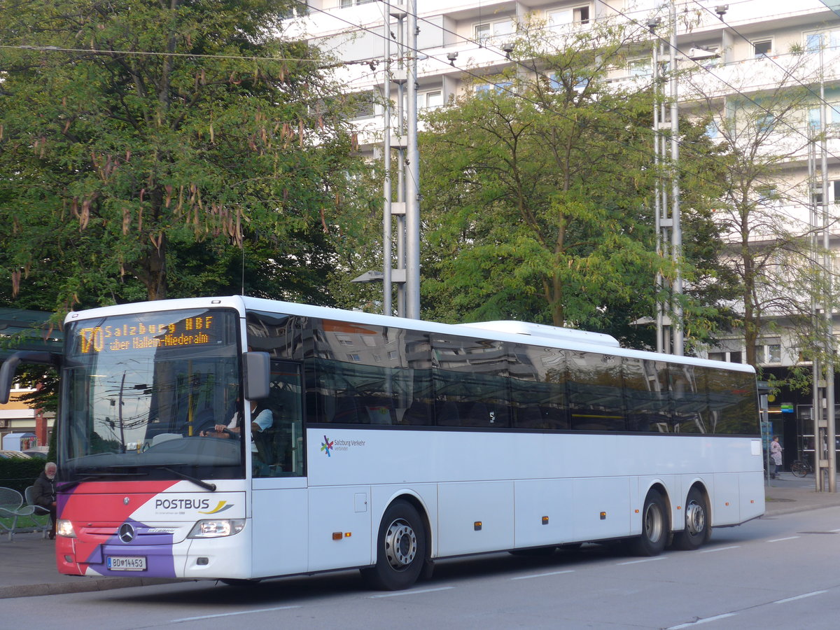 (197'020) - PostBus - BD 14'453 - Mercedes am 13. September 2018 beim Bahnhof Salzburg